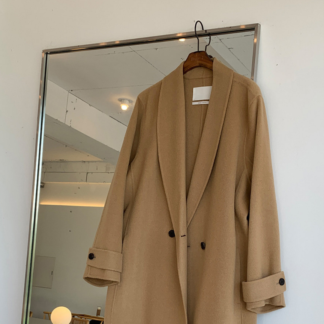 ダブルブレストロングコート otoh1255