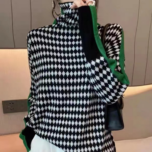 パイルコントラストボトミングニット otoh1358