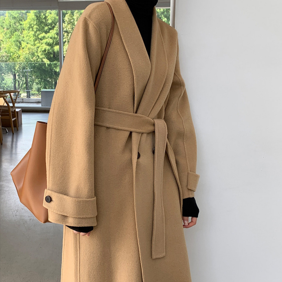 ダブルブレストロングコート otoh1255