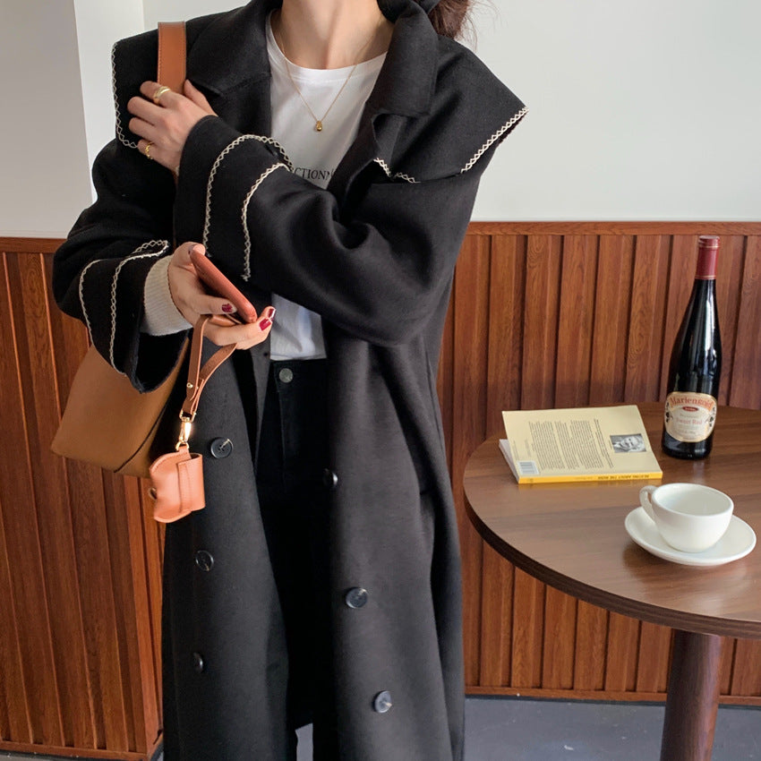 デザインダブルフレンチコート otoh1288